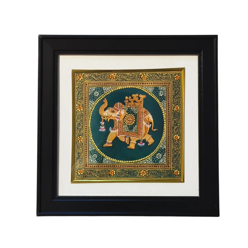 Mughal Elephant Miniature Painting Paintings