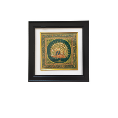 Regal Peacock Tapestry Miniature Painting