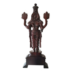 Devotional Rosewood Balaji Sculpture – Symbol of Protection & Prosperity Wooden Sculpture