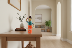 Chennapatnam Wooden Milk Woman Statue – Artisan Crafted Decor Wooden Lacquerware&toys