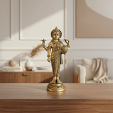 Standing Brass Idol of Lord Dhanvantari