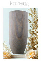 Polished Pink Marble Vase for Fresh or Dried Flowers Single