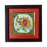 Decorated Elephant Rajasthan Miniature Painting | Traditional Indian Folk Art Paintings