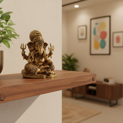 Brass Ganesha Sculpture: Symbol of Prosperity, Intellect, and Protection