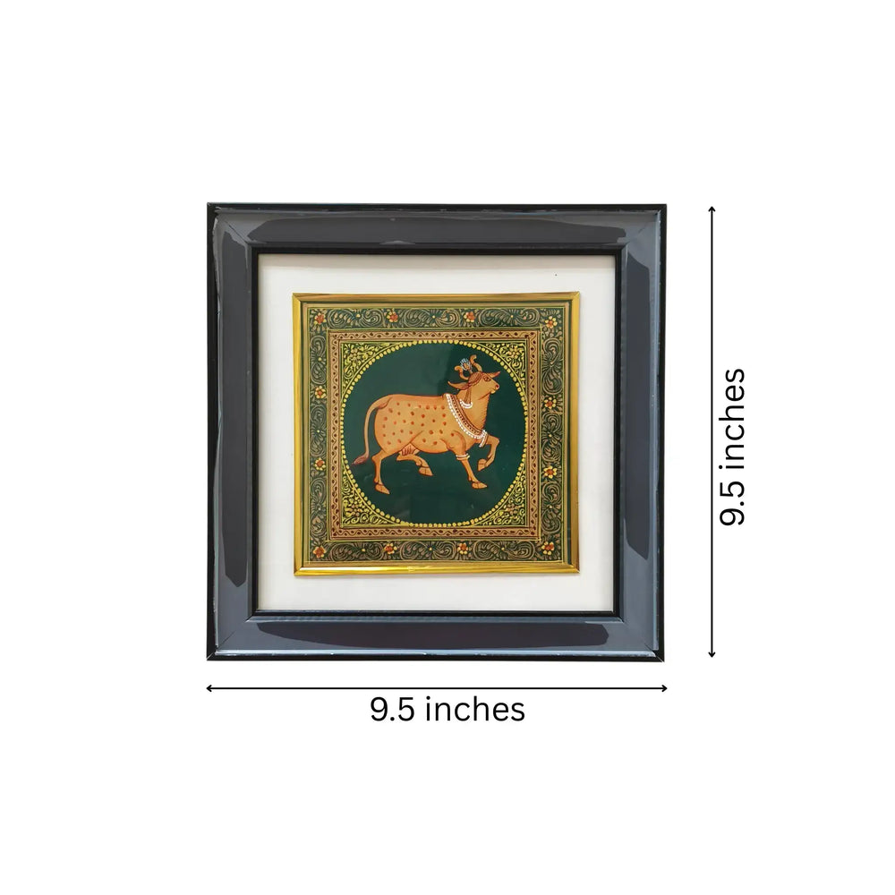 The Sacred Cow - A Miniature Painting Paintings