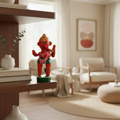 Etikoppaka Little Hanuman Wooden Statue Etikoppaka Lacquerware