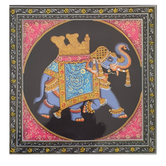 Royal Indian Elephant Miniature Painting