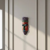 Hand-Painted Human Face Mask Wall Hanging | Artistic Home Accent maruthi handicrafts