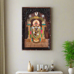 Divine Glory of Lord Venkateswara – Wooden Inlay Art