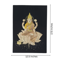 Goddess Lakshmi Straw Marquetry