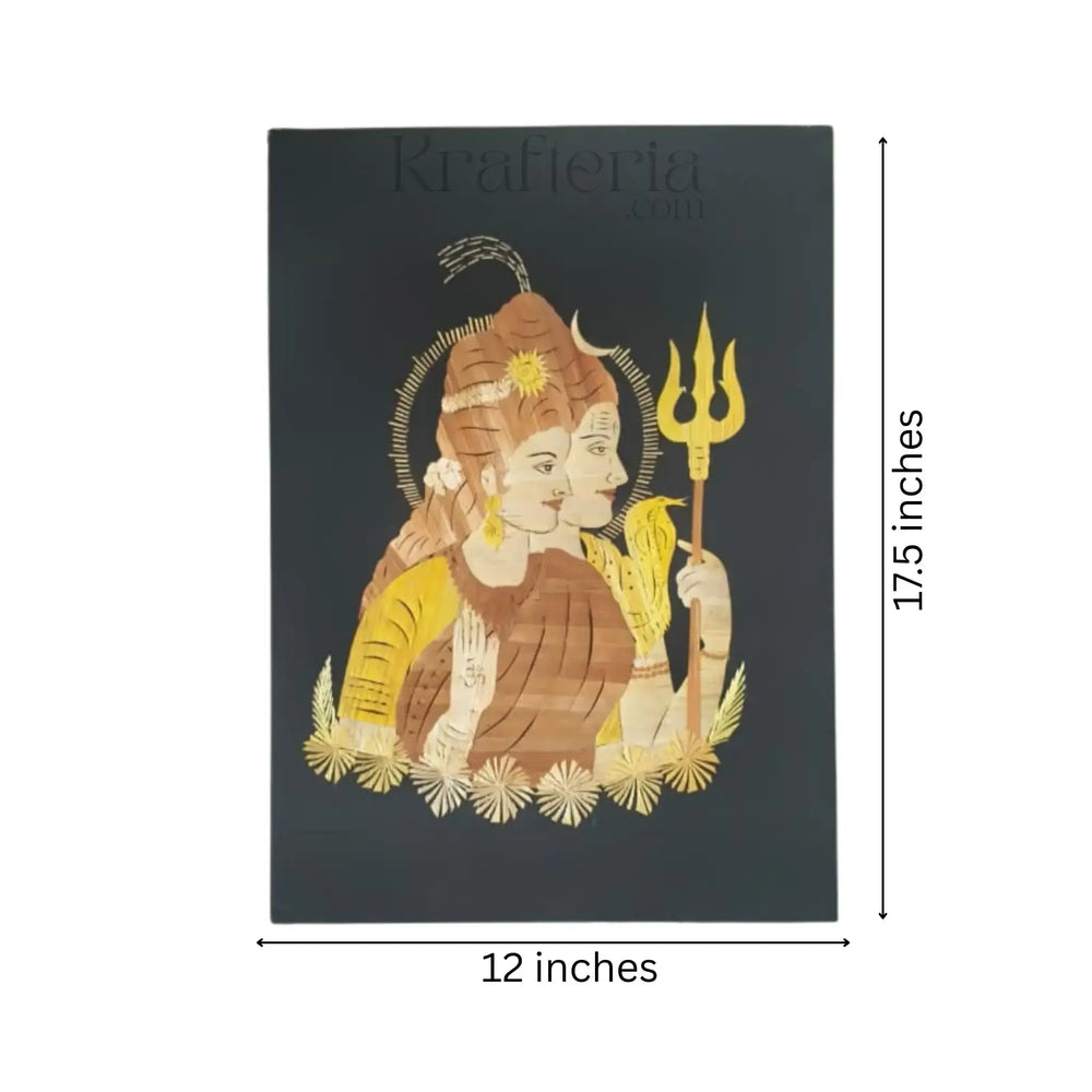 Ardhanarishvara - The Divine Union of Shiva and Parvati wall decor