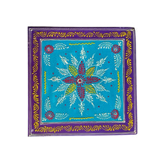 Hand-Painted Wooden Stool For Pooja (Chowki) with Traditional Design Wood Decorative