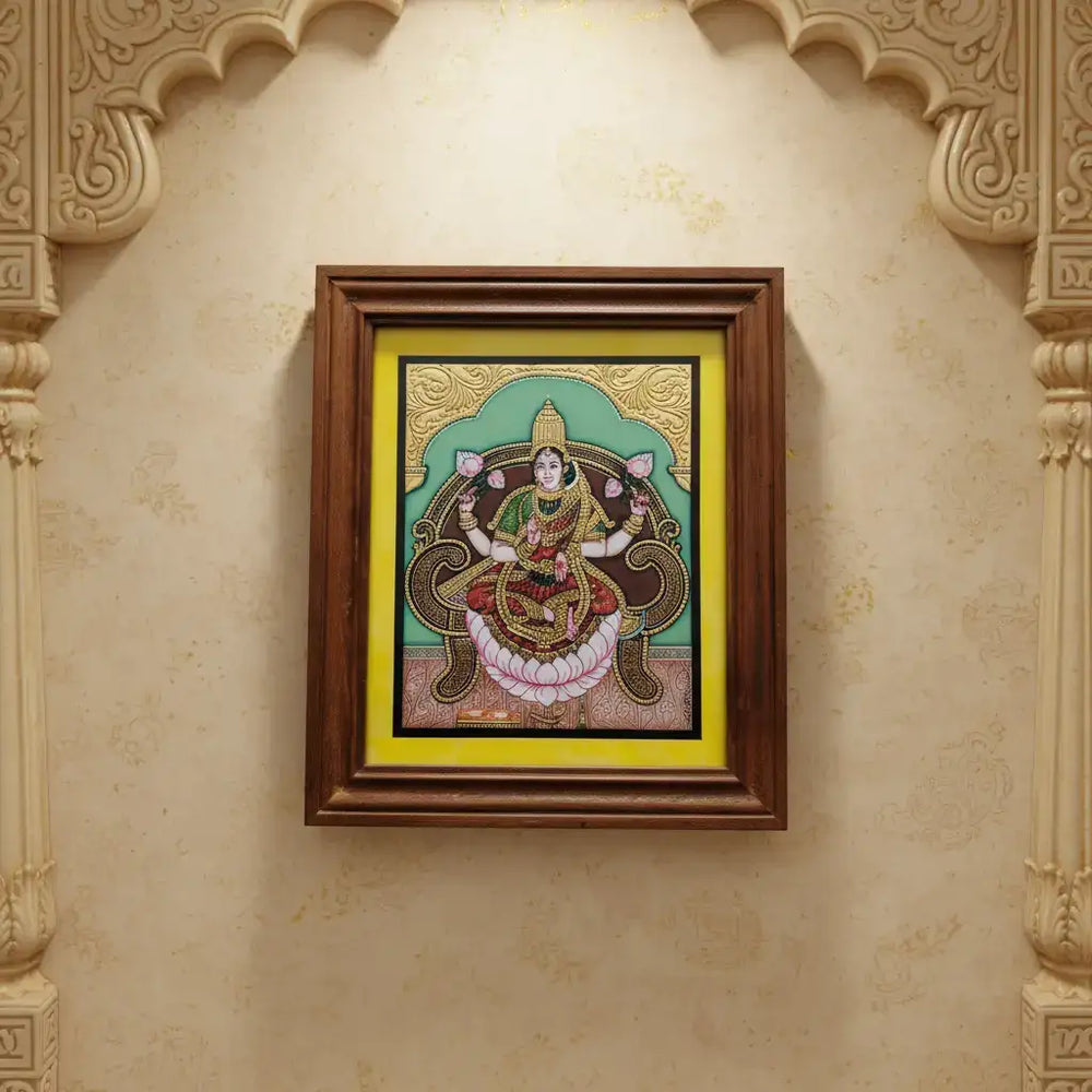 Mysore Laxmi Devi Painting | 22KT Gold Leaf Paintings