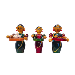 Cultural Etikoppaka Toy - Ladies Serving Tambulam