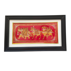 The Royal Procession - A Miniature Painting