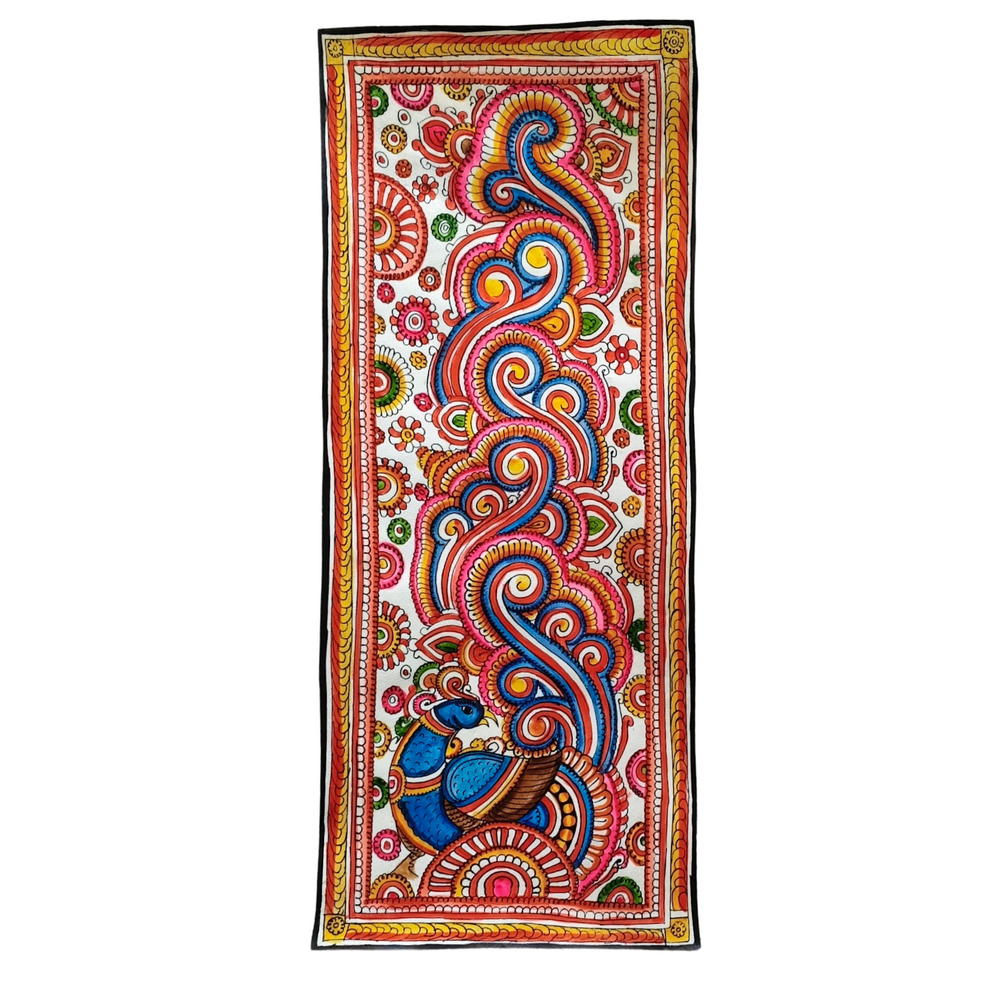 Peacock's Mandala Serenade Leather Art Leather Paintings