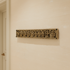 Brass Dashavatara Wall Hanging - Ten Avatars of Lord Vishnu Art