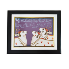 Divine Cows Under Celestial Skies – Pichwai Painting