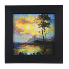 Sunlit Sea Shore – Landscape Mural Painting