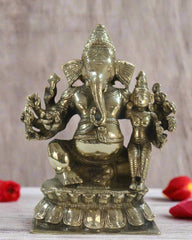 Handcrafted Brass Siddhi Ganapathi – Symbol of Wisdom and Prosperity