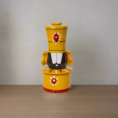 Divine Etikoppaka Balaji Facing – Handcrafted Wooden Folk Art Etikoppaka Lacquerware