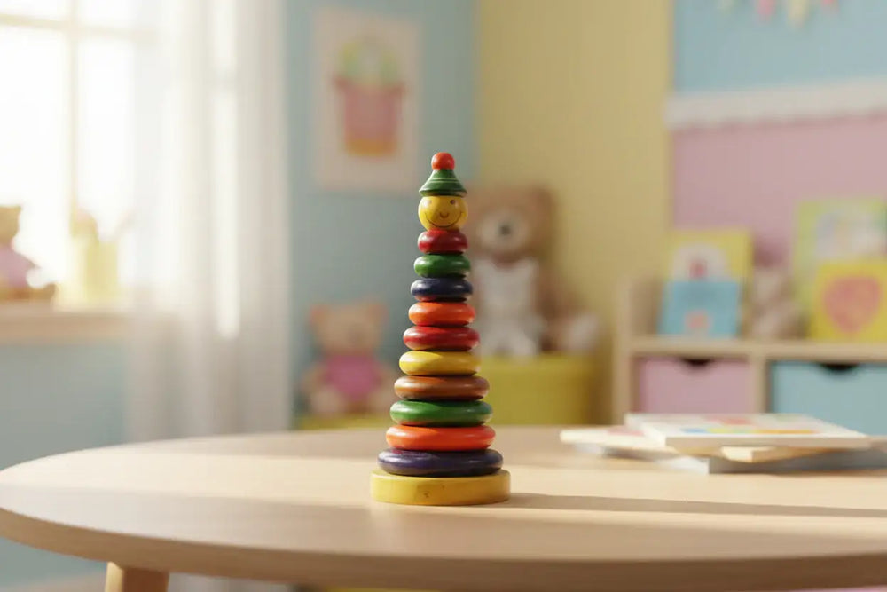 Wooden stacker joker toy for kids