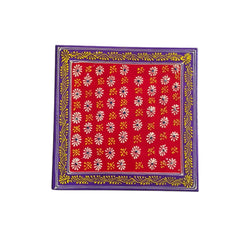 Hand-Painted Wooden Stool For Pooja (Chowki) with Traditional Design Wood Decorative