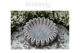 Elegant Marble Ruffle Edge Decorative Bowl