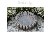 Elegant Marble Ruffle Edge Decorative Bowl Marble Soft Stone