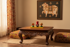 Vibrant Etikoppaka Balaji Stand - Traditional Lacquer Wood Art Etikoppaka Lacquerware