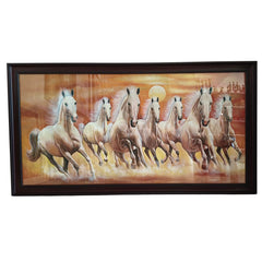 Seven Galloping Horses at Sunset Painting Paintings
