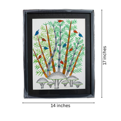 Gond Bamboo Grove - Forest Life Painting