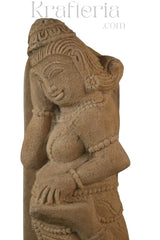 Backward Glance - A Moment Captured in Stone Sand Stone