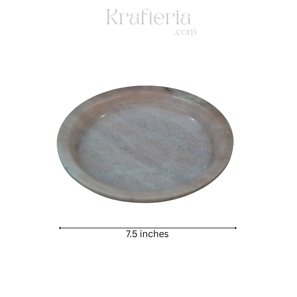 Handcrafted Marble Plates –Perfect for Dining & Decor Marble Soft Stone