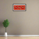 Crimson Majesty - A Gilded Miniature Procession Painting