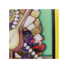 Mysore Saraswathi Painting | 22KT Gold Leaf