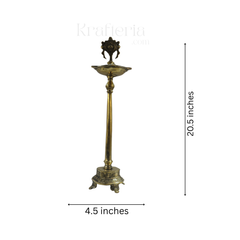 Bronze Venkateshwara Deepam Stand – Divine Light for Rituals & Temples