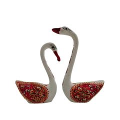 Hand-Painted Metal Duck Pair | Decorative Home Showpiece maruthi handicrafts