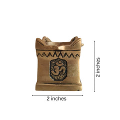 Brass Multi-Wick Oil Lamp with (Panch Aarti Diya) Om Symbols Brass Ware