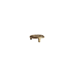 Brass Decorative Pedestal Stand - Round Ritual Holder