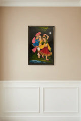 Traditional folk dance couple Nirmal painting