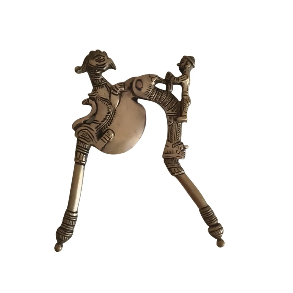 Antique Brass Betel Nut Cracker (Sarota) | Decor Brass Ware