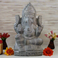 Ganesh Ji Statue in Soft Stone – Puja & Decorative Use