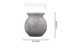 Classic Marble Lota (Chambu) – Essential for Pooja and Household Use Marble Soft Stone