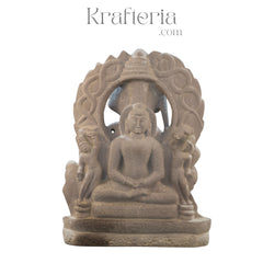 Vardhaman Mahaveer 2-Sided Sculpture – Divine Jain Tirthankara Art