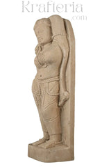 Celestial Grace - An Apsara in Dance Sand Stone