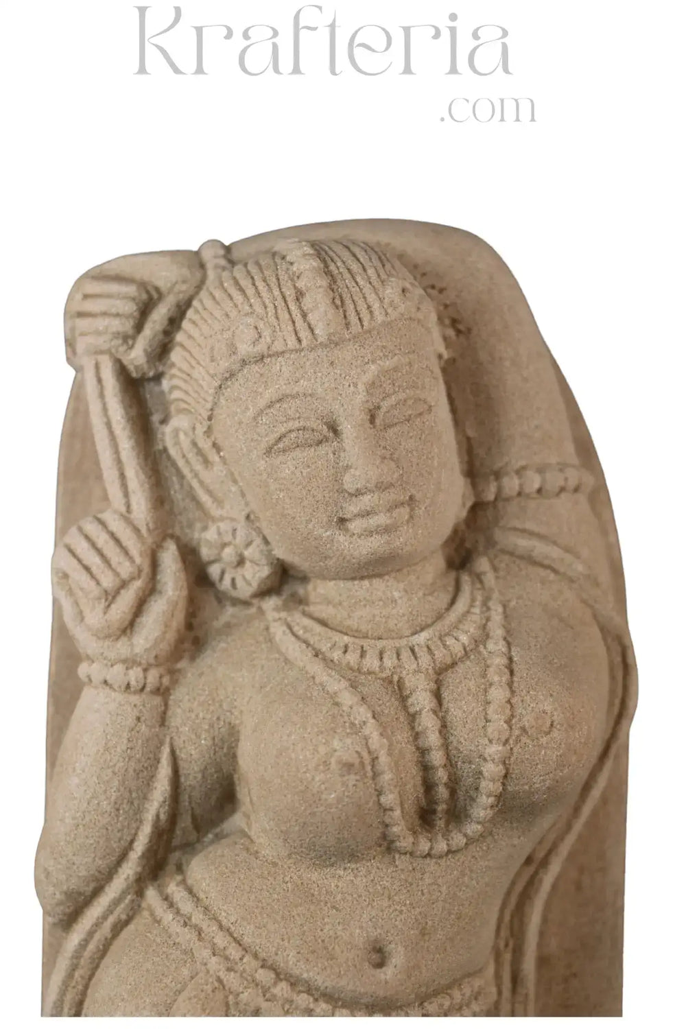 Celestial Grace - An Apsara in Dance Sand Stone