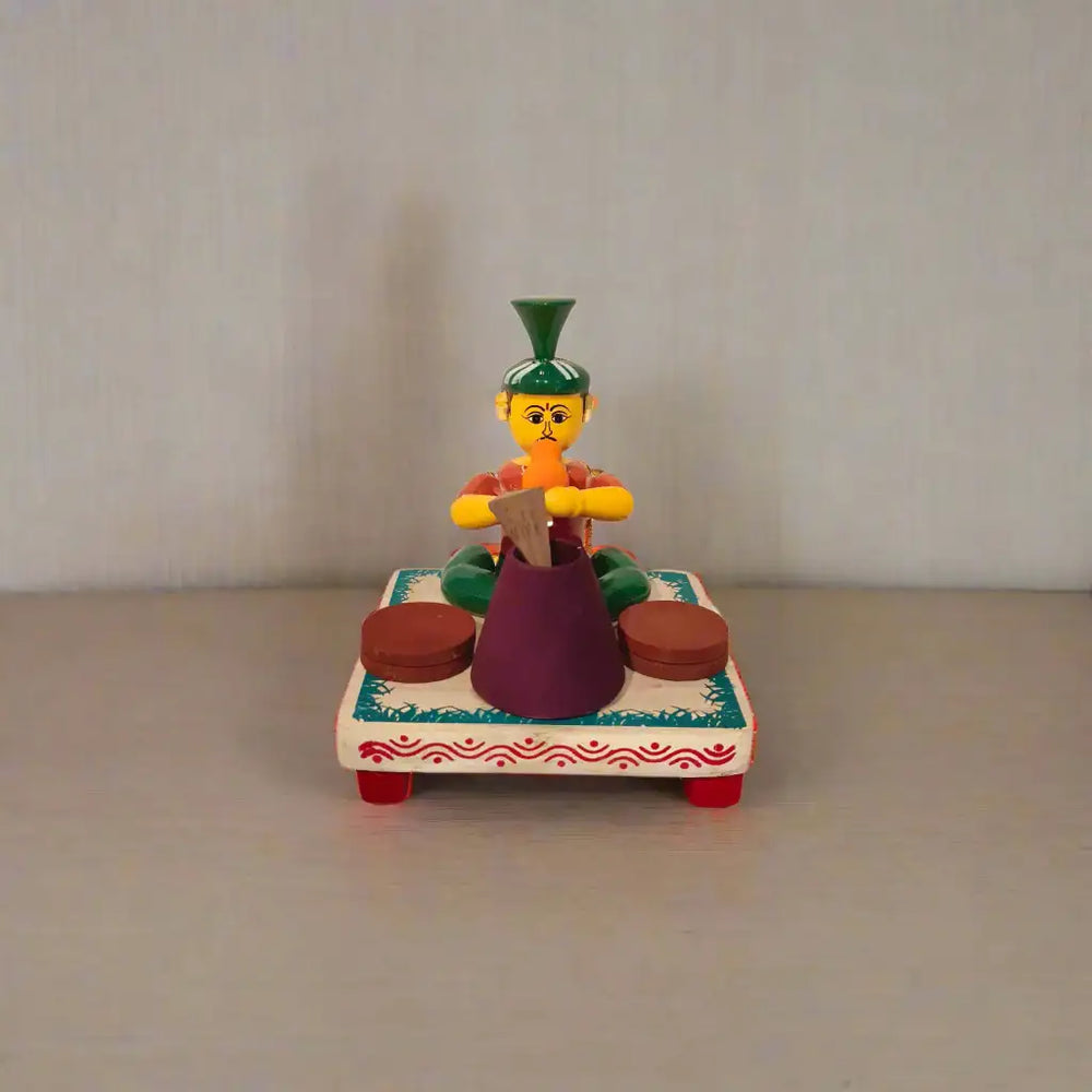 The Snake Charmer – Etikoppaka Wooden Craft Etikoppaka Lacquerware