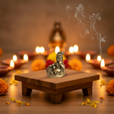 Brass Idol of Bal Krishna (Baby Krishna) with Butter Ball