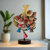 Artisan-Crafted Leather Tholu Bommalata Chandelier Paintings